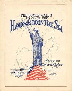 Music Sheet for The Bugle Calls to Clasp the Hands Across the Sea